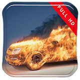 Burning Car 3D Live Wallpaper icon