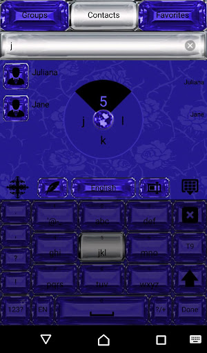 Blue Gothic Cross Keyboard the Screen 3