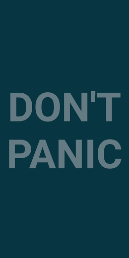 Android application DON'T PANIC screenshort