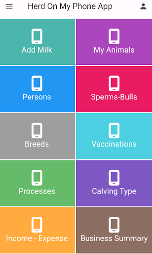Android application My Herds on My Phone screenshort