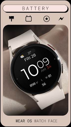 Battery Digital Watch Face Screen 2