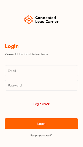 Android application Connected Load Carrier screenshort