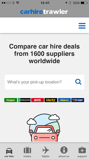 Car Hire Trawler App Screenshot 1 - AppWisp.com