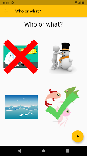 Android application Making sentences screenshort