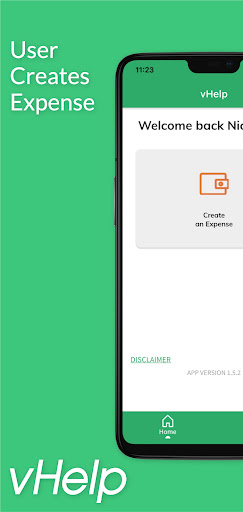 Android application vHelp screenshort