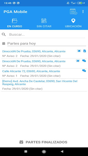 Android application PGA Mobile screenshort