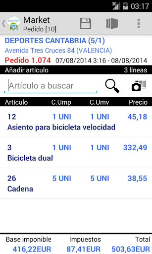 expertMóvil Market Screen 2