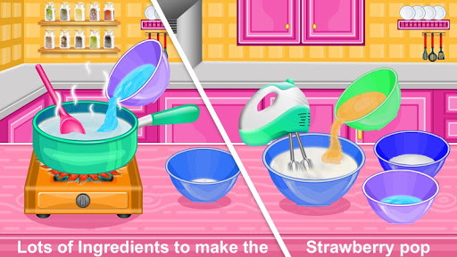 Strawberry Pops- Cooking Games
