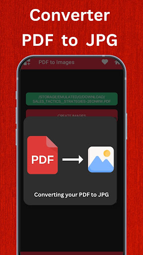 Android application PDF to JPG Converter screenshort