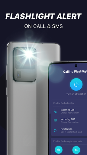 Android application Flash alert: flash on call sms screenshort