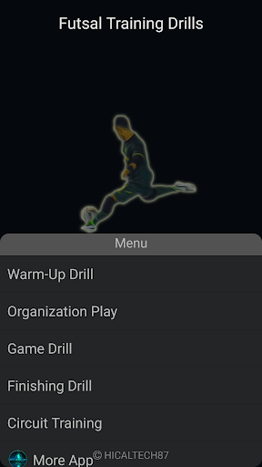 Android application Futsal Training Drills screenshort