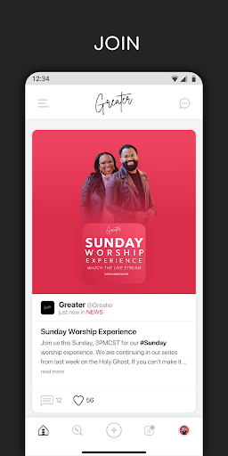 Android application Live Greater US screenshort