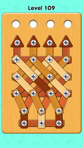 Android application Wood Nuts & Bolts Screw Puzzle screenshort