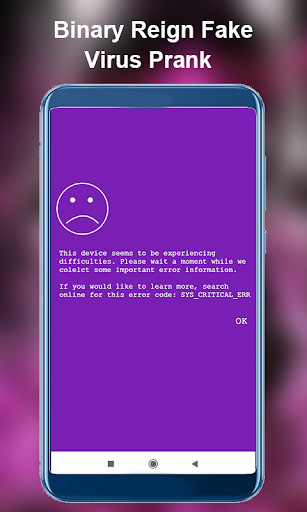 Binary Reign Fake Virus Prank Screen 3