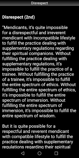 Disrespect Sutta - Buddhism Screen 3