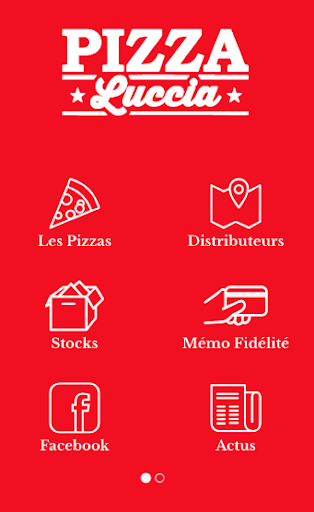 Android application Pizza Luccia screenshort