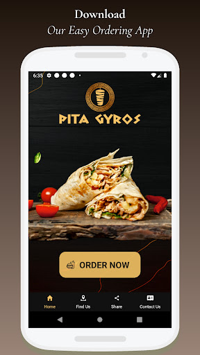 Android application Pita Gyros Takeaway screenshort