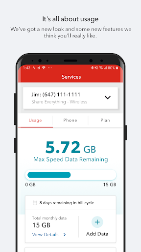 Android application MyRogers screenshort