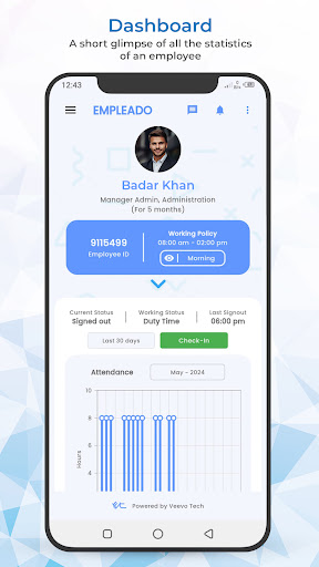Android application Empleado screenshort