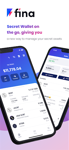 Android application Fina Wallet screenshort