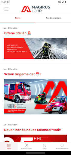 Android application Magirus Lohr die Feuerwehrapp screenshort