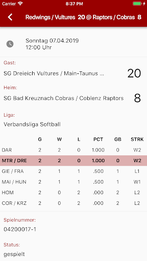 Mein Baseball Club Screen 2