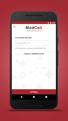 MedCallWorkComp - Español Screen 2