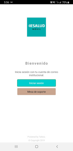Android application IESALUD Móvil screenshort