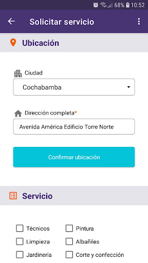 Android application SOS Integral screenshort
