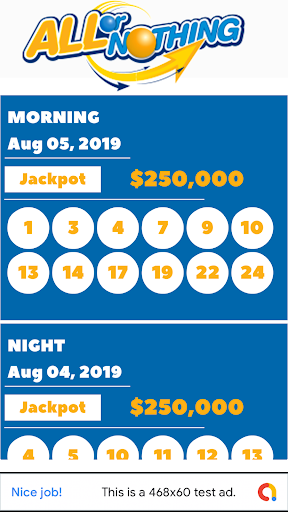 Android application GA Lottery Results screenshort