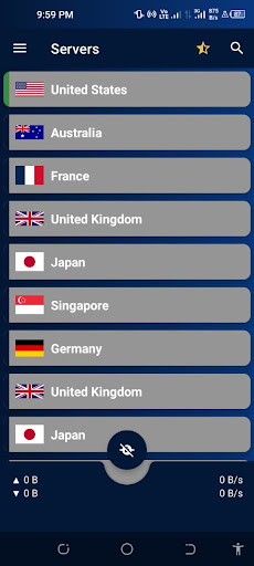 Android application Premium Gold VPN screenshort