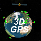 3D GPS satellite icon