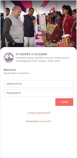 Android application ST XAVIER'S +2 ACADEMY screenshort