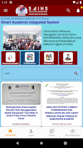 SAINS+ Screen 2
