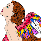 Fairy Color by Number: Girls Fantasy Painting Book icon