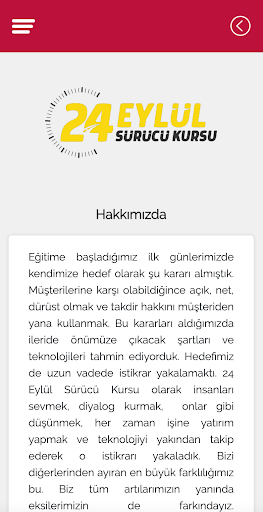 24 Eylül Sürücü Kursu Screen 2