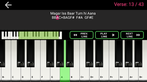 An App With Bollywood Song 39 S Piano Harmonium Notes In Sa Re Ga Ma Style
