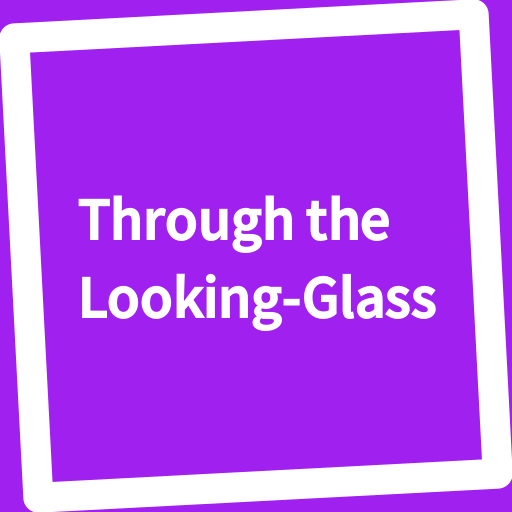 Book, Through Looking-Glass logo
