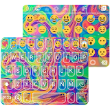 Holi Art Emoji Keyboard Theme icon