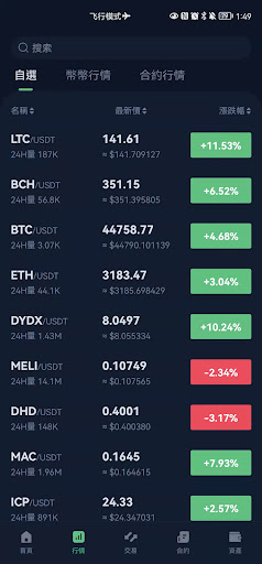 Android application CoinUp screenshort
