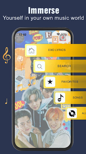 Android application EXO Lyrics screenshort