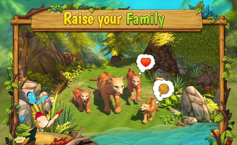 Mountain Lion Family Sim : Animal Simulator 1.8.4 APK + Mod (Unlimited money) for Android