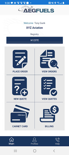 Android application AEG Fuels - Aviation Fuel Quot screenshort