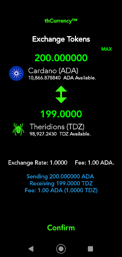 thCurrency™ Screen 2