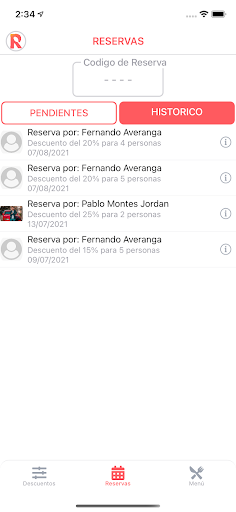 Reserbar Admin Screen 2