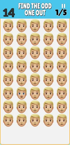 Find The Odd One Emoji Puzzle - Screenshot 1