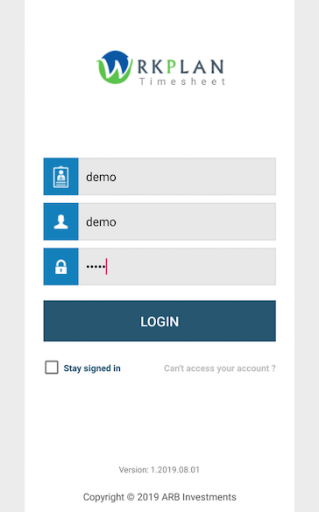 WrkPlan Timesheet Screenshot 1 - AppWisp.com