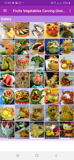 Fruits Vegetables Carving Screen 2