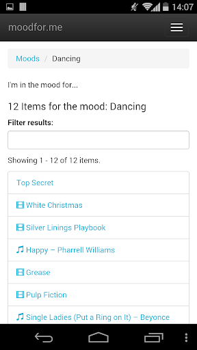 Mood For Me Screen 3