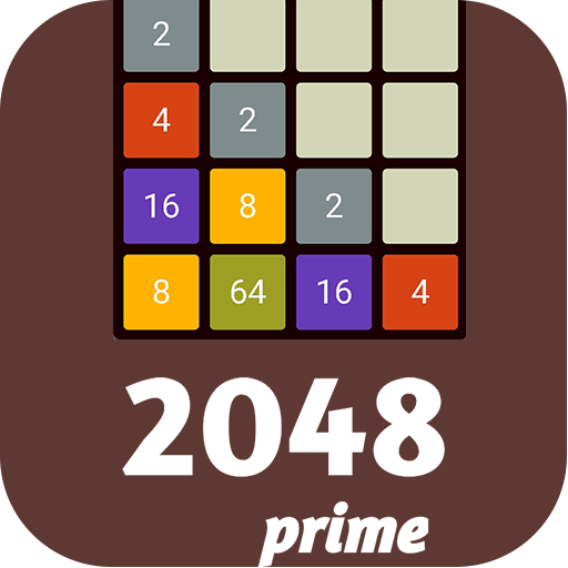 2048 prime: number puzzle game logo
